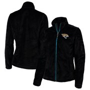 Add Jacksonville Jaguars G-III 4Her by Carl Banks Women's Goal Line Full-Zip Jacket - Black To Your NFL Collection