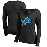 Add Detroit Lions NFL Pro Line by Fanatics Branded Women Primary Logo Long Sleeve T-Shirt - Black To Your NFL Collection