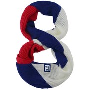 Add New York Giants Women's Color Block Knit Infinity Scarf To Your NFL Collection