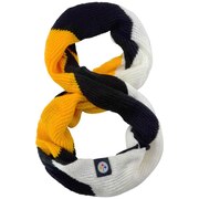 Add Pittsburgh Steelers Women's Color Block Knit Infinity Scarf To Your NFL Collection