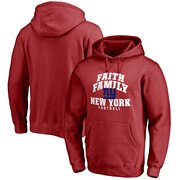 Add New York Giants NFL Pro Line Faith Family Pullover Hoodie - Red To Your NFL Collection