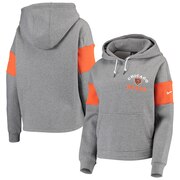 Add Chicago Bears Nike Women's Historic Cropped Pullover Hoodie - Heathered Gray To Your NFL Collection