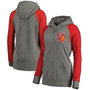 Add Tampa Bay Buccaneers NFL Pro Line Women's Lounge Tri-Blend Pullover Hoodie - Gray/Red To Your NFL Collection