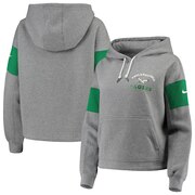 Add Philadelphia Eagles Nike Women's Historic Cropped Pullover Hoodie - Heathered Gray To Your NFL Collection