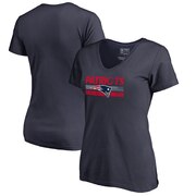 Add New England Patriots NFL Pro Line by Fanatics Branded Women's Plus Sizes First String T-Shirt - Navy To Your NFL Collection