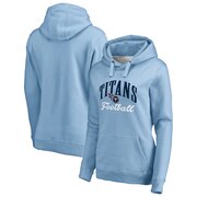 Add Tennessee Titans NFL Pro Line by Fanatics Branded Women's Victory Script Pullover Hoodie - Light Blue To Your NFL Collection