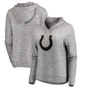 Add Indianapolis Colts NFL Pro Line by Fanatics Branded Women's Cozy Collection Prestige Pullover Hoodie - Heathered Gray To Your NFL Collection