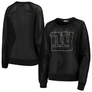 Add New York Giants DKNY Sport Women's Lauren Mesh Long Sleeve T-Shirt - Black To Your NFL Collection