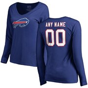 Add Buffalo Bills NFL Pro Line by Fanatics Branded Women's Personalized Name & Number Long Sleeve T-Shirt - Royal To Your NFL Collection