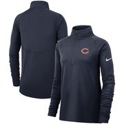 Add Chicago Bears Nike Women's Raglan Performance Half-Zip Core Jacket - Navy To Your NFL Collection