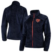 Add Chicago Bears G-III 4Her by Carl Banks Women's Field Goal Fleece Full-Zip Jacket - Navy To Your NFL Collection