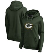 Add Green Bay Packers NFL Pro Line by Fanatics Branded Women's Plus Size Splatter Logo Pullover Hoodie - Green To Your NFL Collection