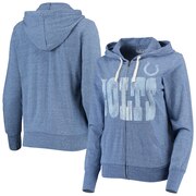 Add Indianapolis Colts Touch by Alyssa Milano Women's Tri-Blend Full-Zip Hoodie - Royal To Your NFL Collection