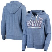 Add New York Giants Touch by Alyssa Milano Women's Tri-Blend Full-Zip Hoodie - Royal To Your NFL Collection