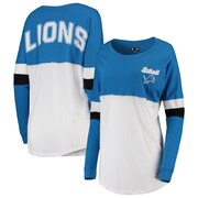 Add Detroit Lions New Era Women's Athletic Varsity Long Sleeve T-Shirt - Blue/White To Your NFL Collection