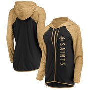 Add New Orleans Saints Fanatics Branded Women's Forever Fan Full-Zip Hoodie - Black To Your NFL Collection