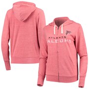 Add Atlanta Falcons Touch by Alyssa Milano Women's Tri-Blend Full-Zip Hoodie - Red To Your NFL Collection