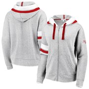 Add Tampa Bay Buccaneers WEAR By Erin Andrews Women's Full-Zip Trim Hoodie - Gray To Your NFL Collection