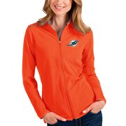 Add Miami Dolphins Antigua Women's Glacier Full-Zip Jacket - Orange To Your NFL Collection