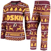 Add Washington Redskins Women's Holiday Pajama Set - Burgundy To Your NFL Collection