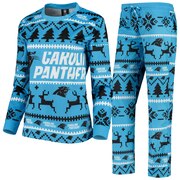 Add Carolina Panthers Women's Holiday Pajama Set - Blue To Your NFL Collection