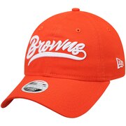 Add Cleveland Browns New Era Women's Tail Sweep 9TWENTY Adjustable Hat - Orange To Your NFL Collection